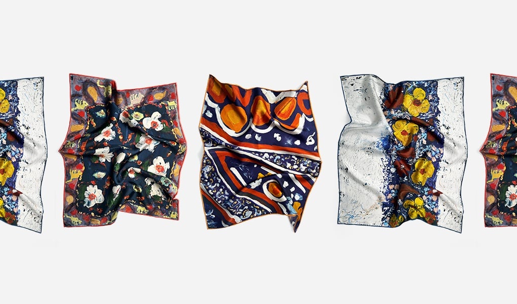 silk scarf for art