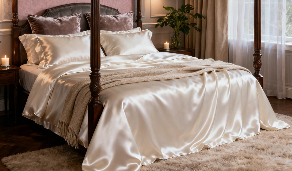 silk anniversary gift - silk bedding