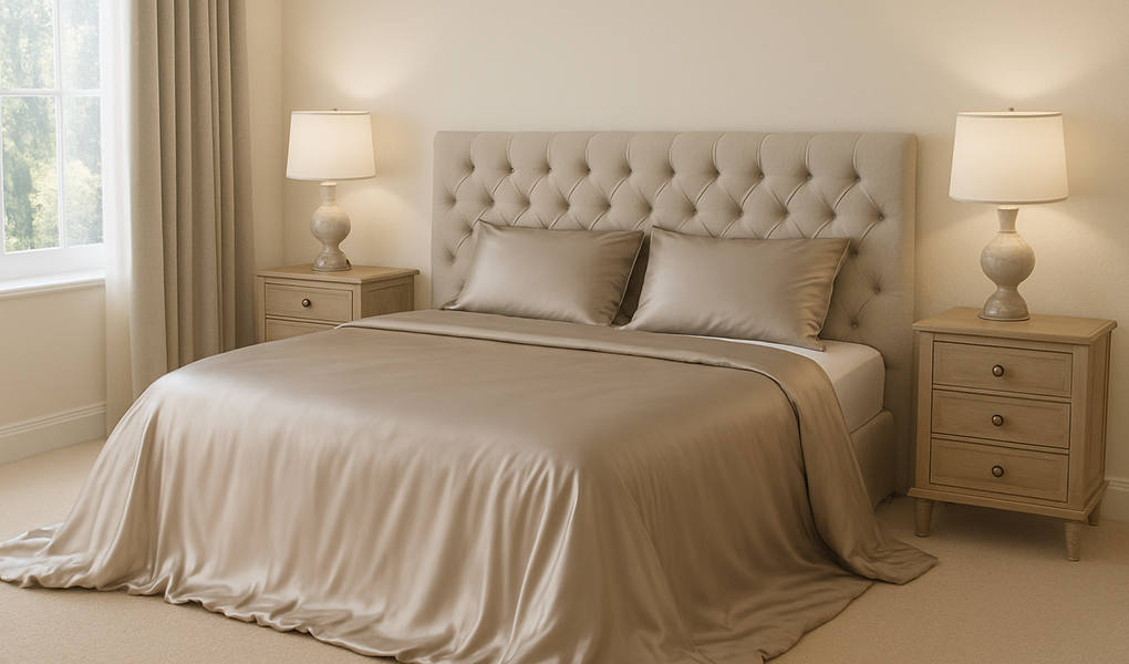 silk bed cover