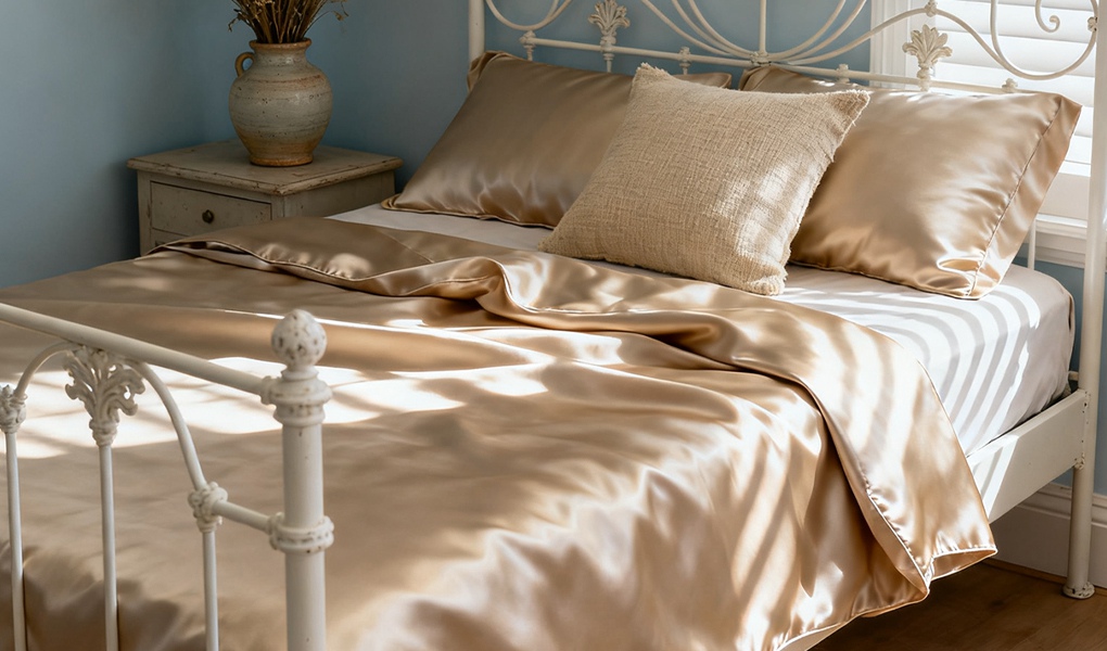 silk bed linen