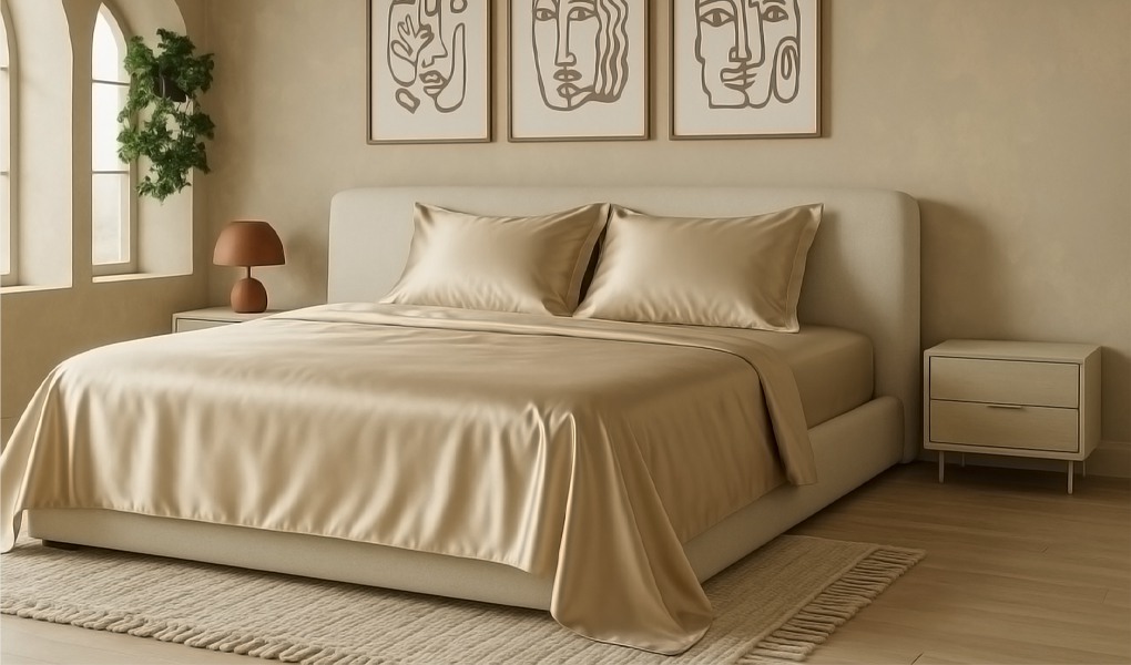 silk bed linen