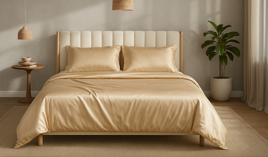 silk bed linen