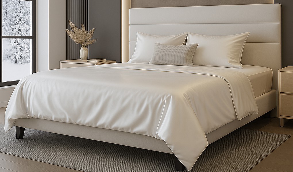 silk bed linen