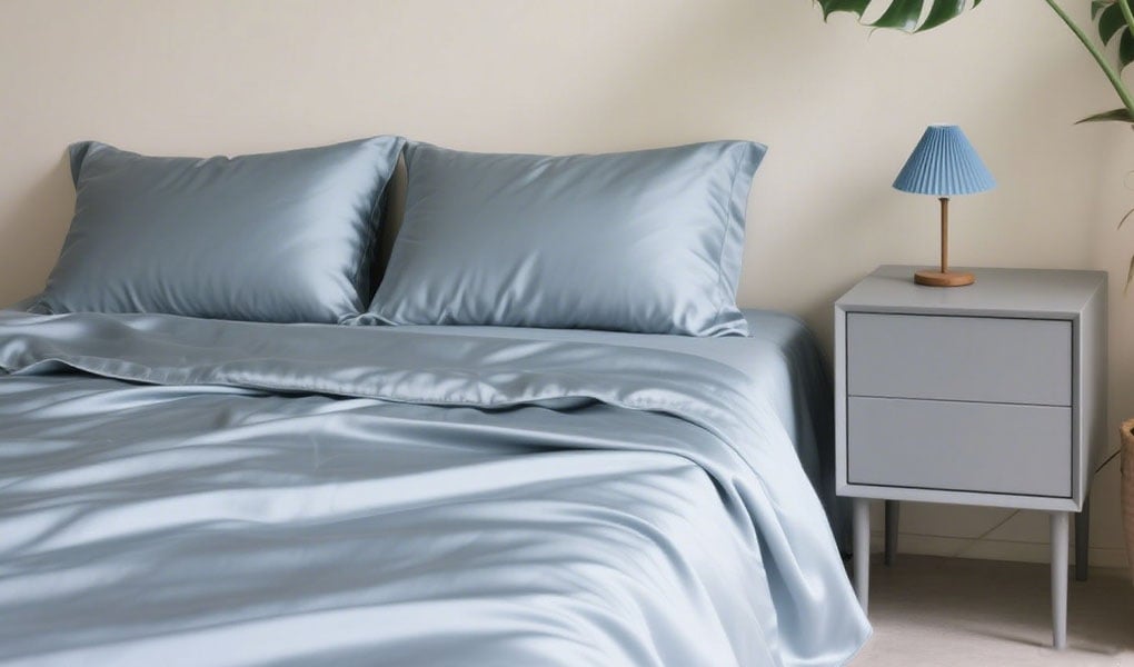 minimize wrinkles in silk bed sheets
