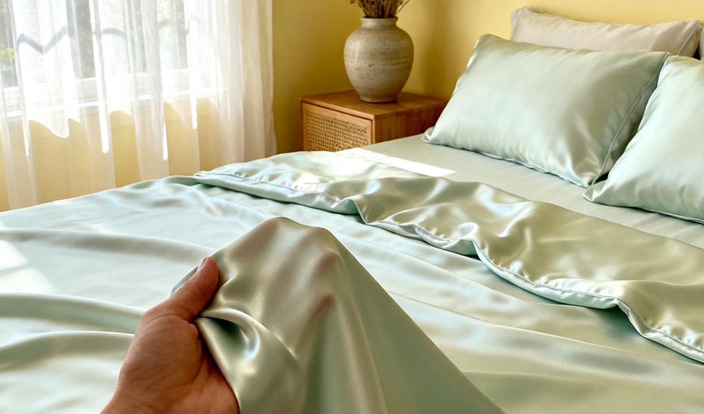 silk bed sheets color guide