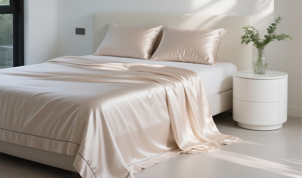 can silk bed sheets be bleached