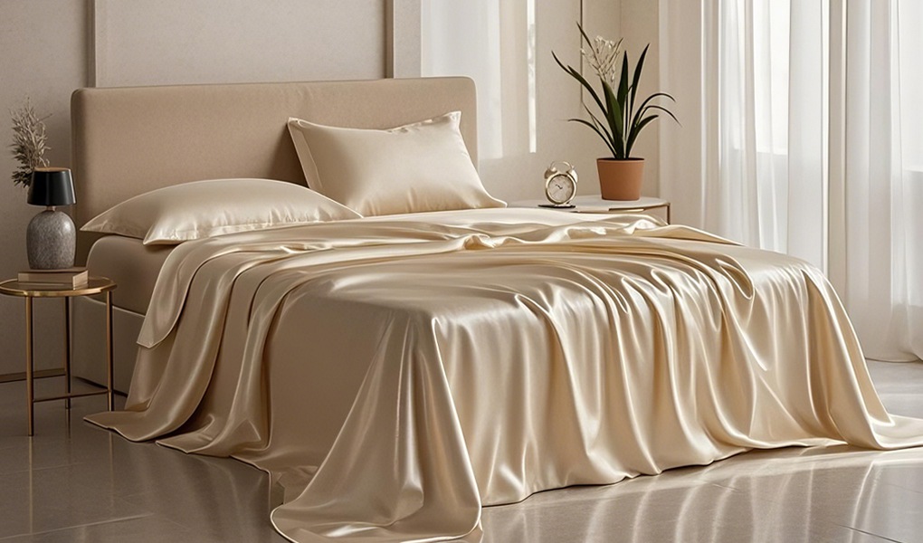 buy silk bed sheets