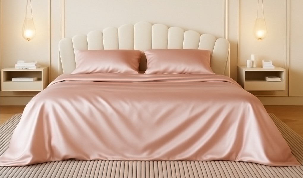 natural dyeing of silk bed sheets