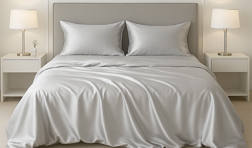 silk bedding googd for body