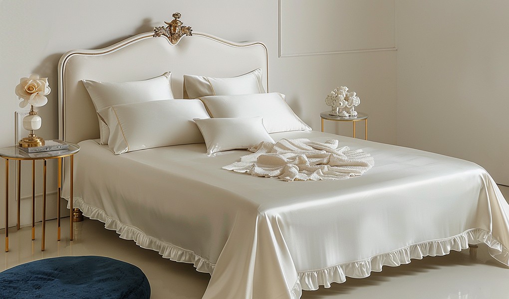 lace silk bedding deco