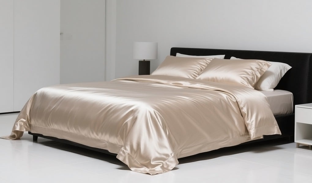 seamless silk bedding width