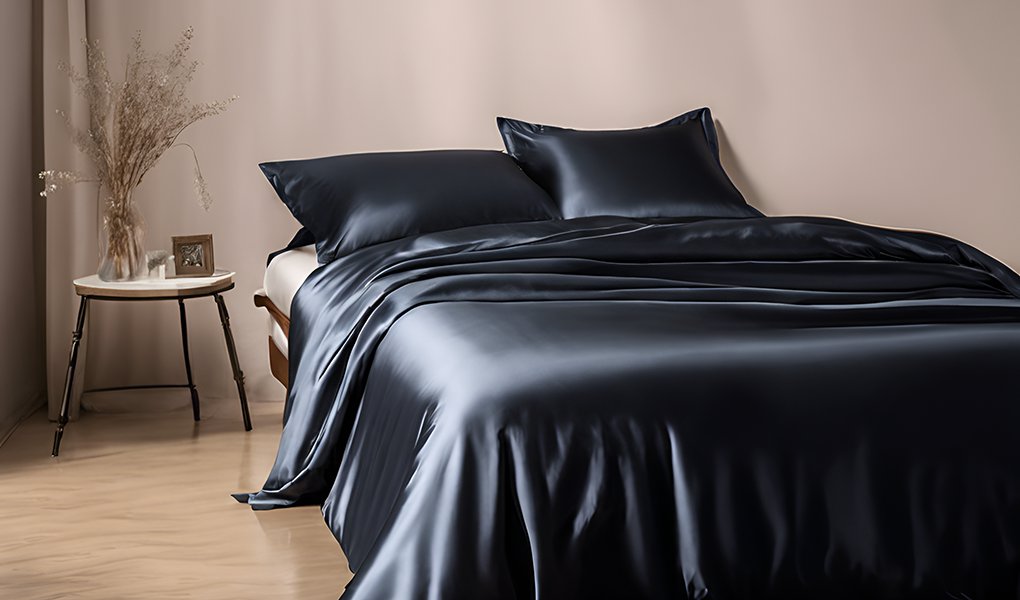 silk bedding weaves and finishes
