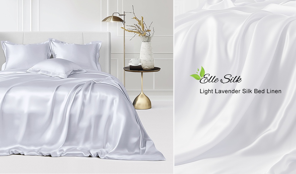 morandi colored silk bedding