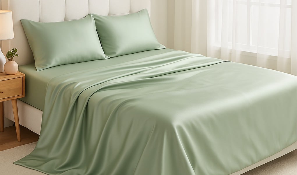luxury silk flat sheet
