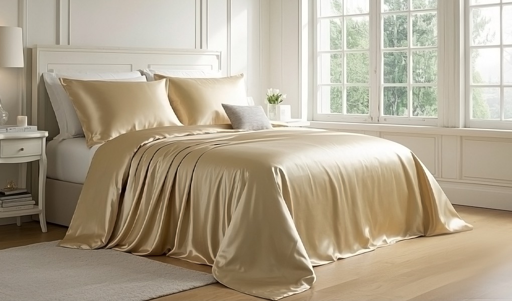luxury silk bedding