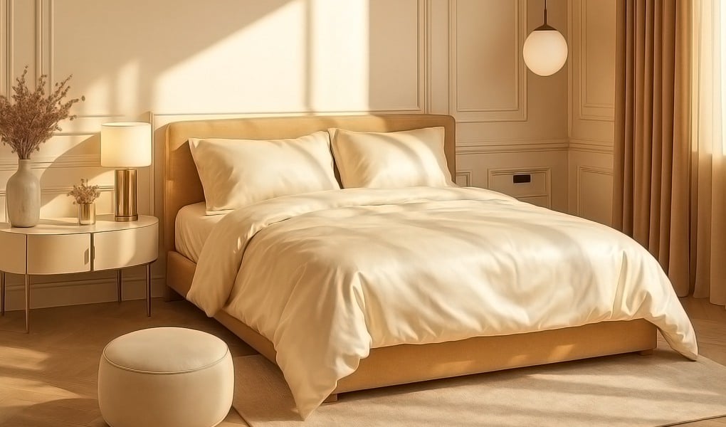 silk bedding set