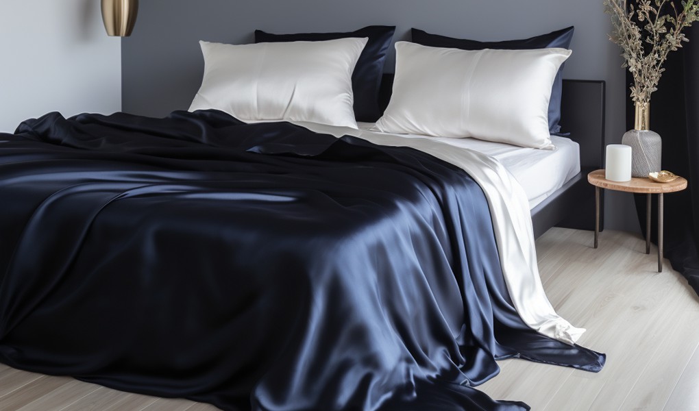 silk bedding in summer