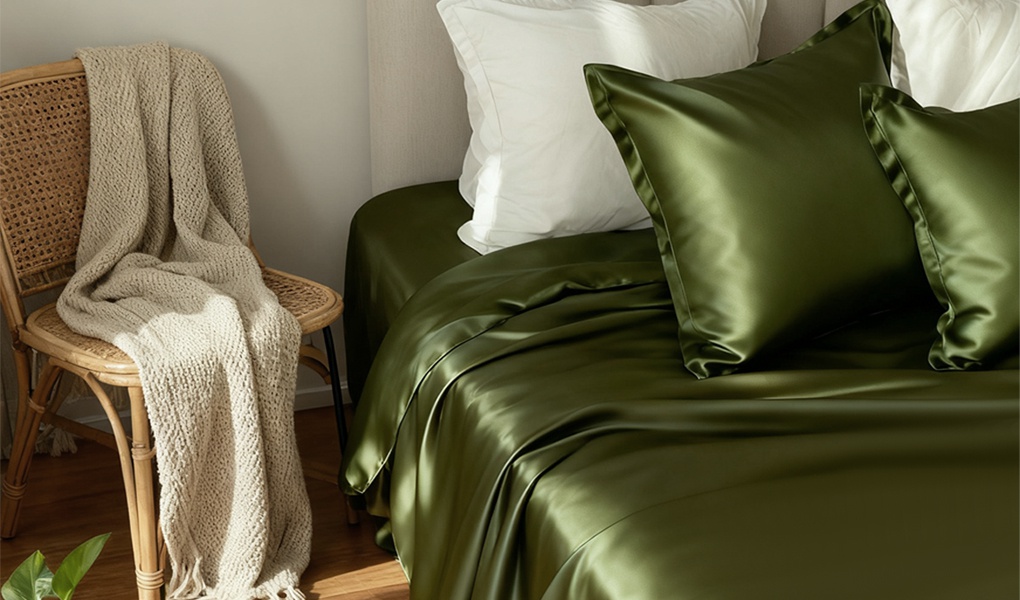solid color silk bedding allure
