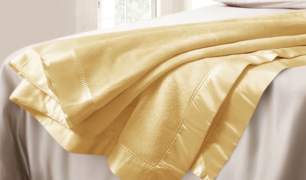 gold silk blanket