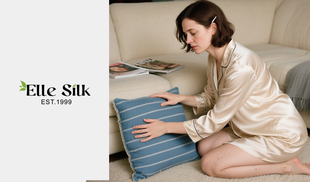 luxury silk button-up shirt