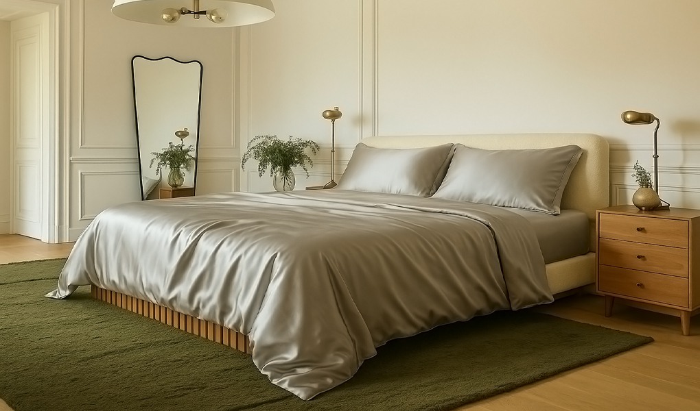silk comforters natural odor