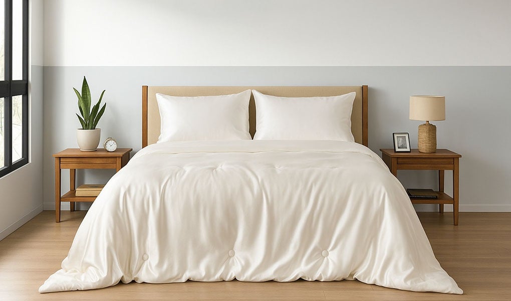 silk duvet