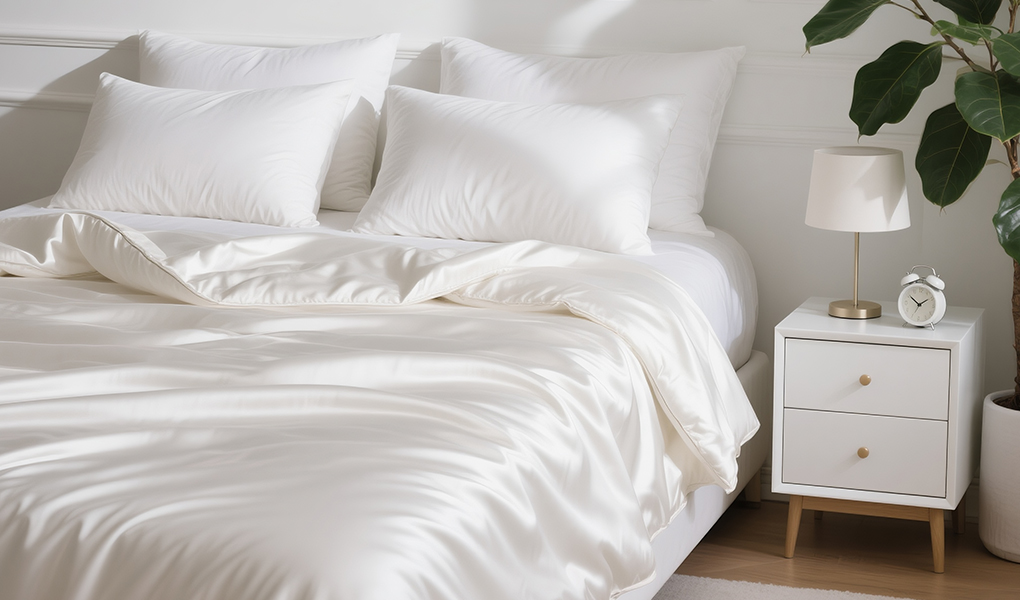 silk duvets layering long mulberry silk