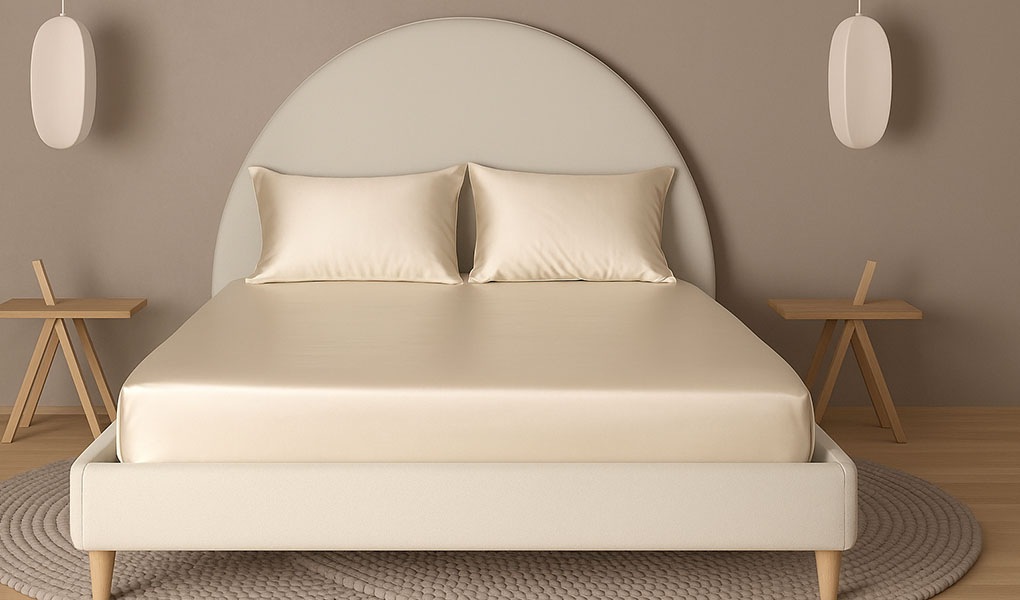 Silk fitted sheets