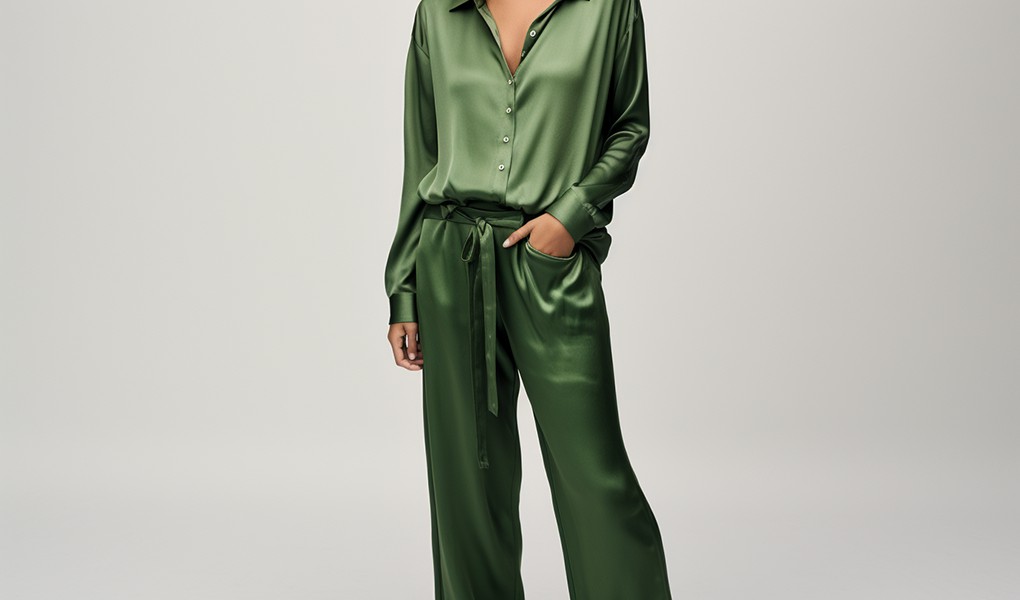 luxurious silk loungewear