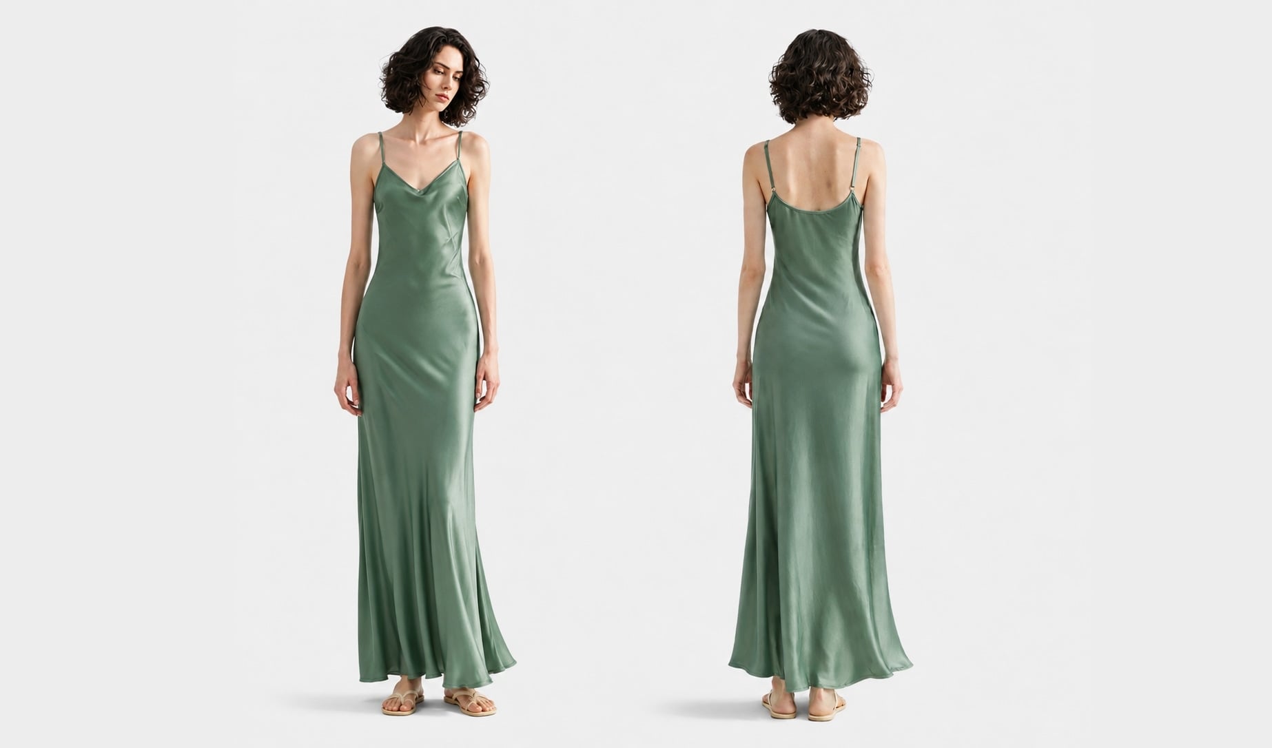 bias cut silk nightdress for tall women