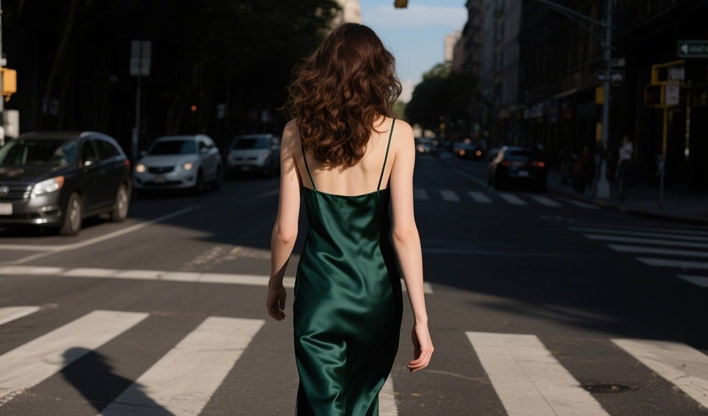 silk nightgown