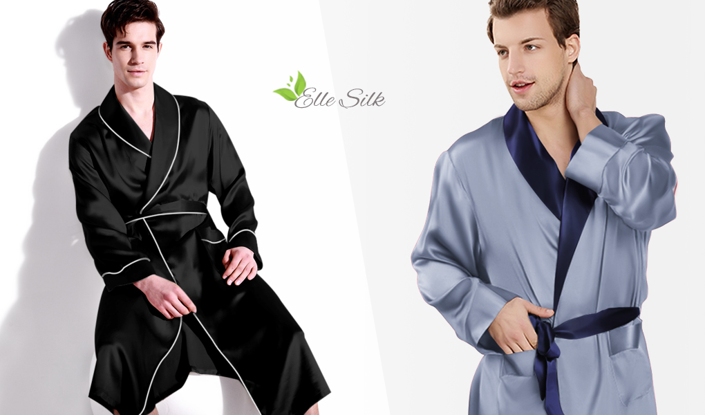 silk robe for men