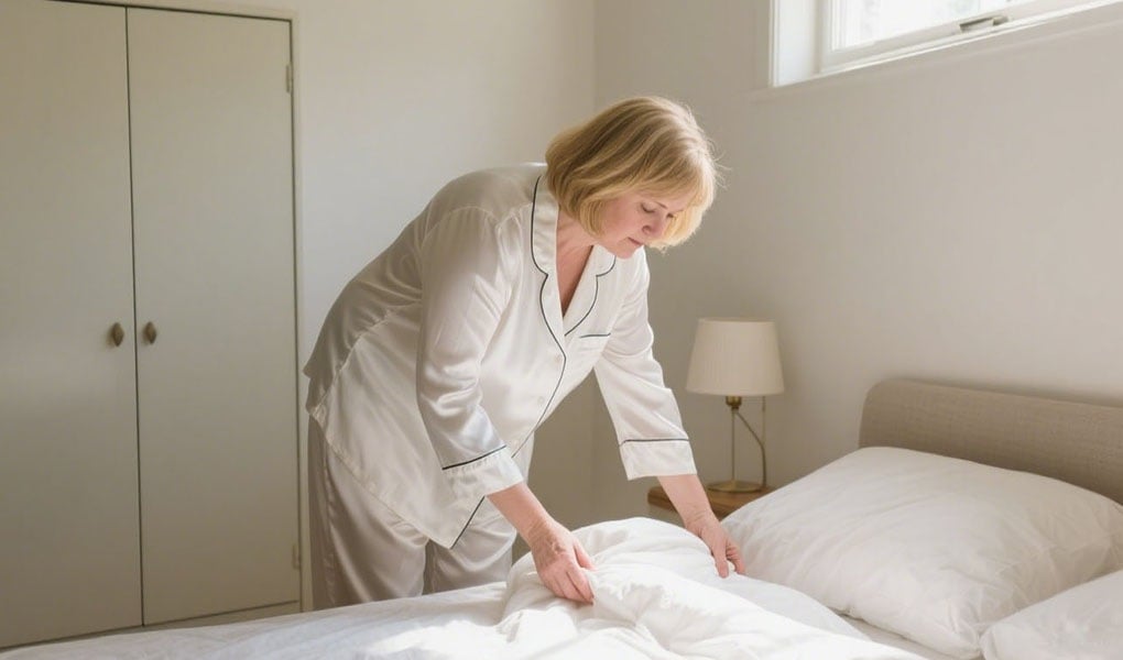 silk pajamas