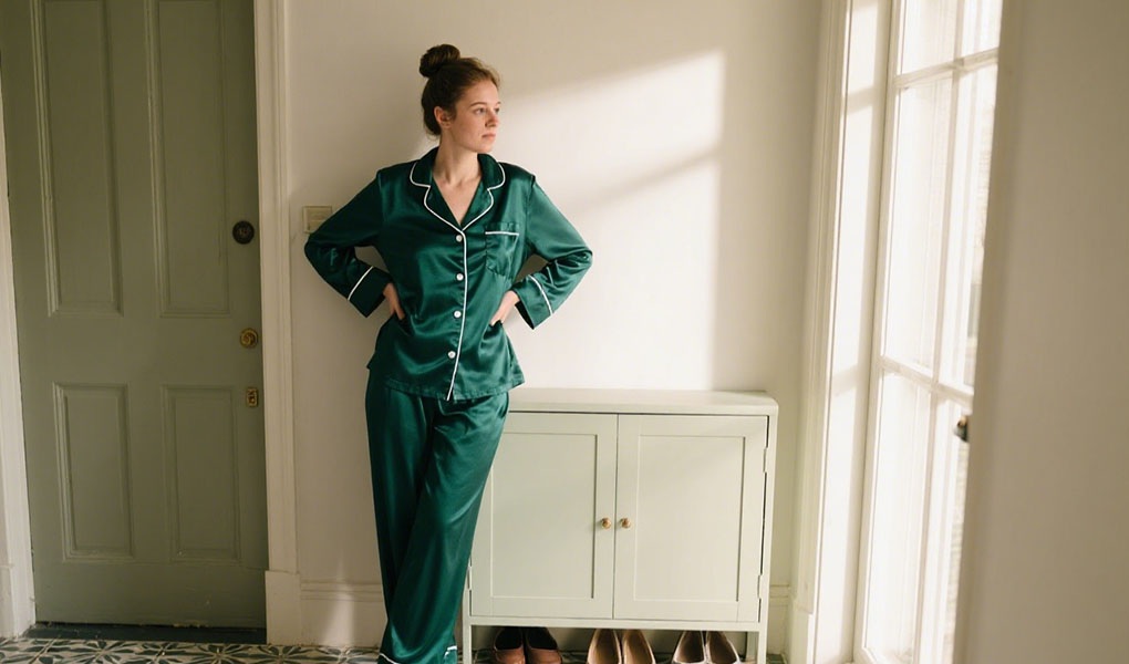 silk pajamas
