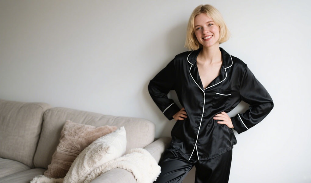 silk pajamas