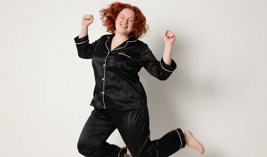 silk pajamas