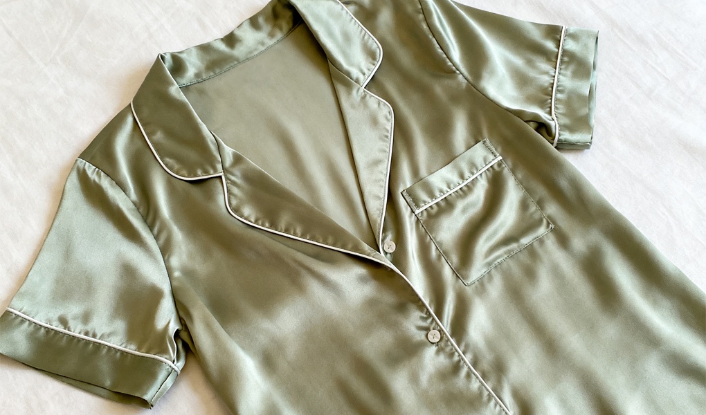 silk pajamas