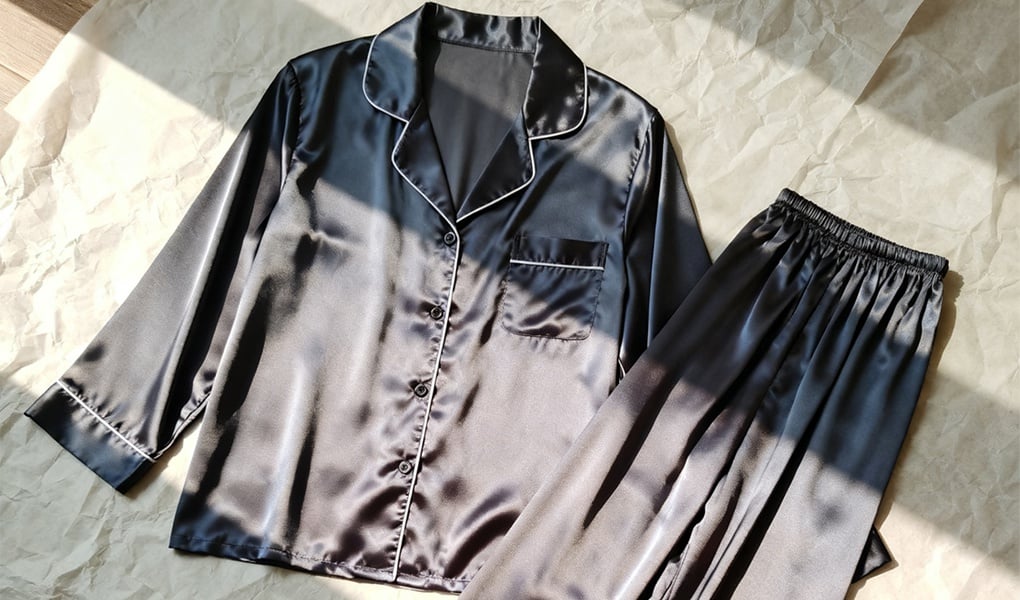 silk pajamas