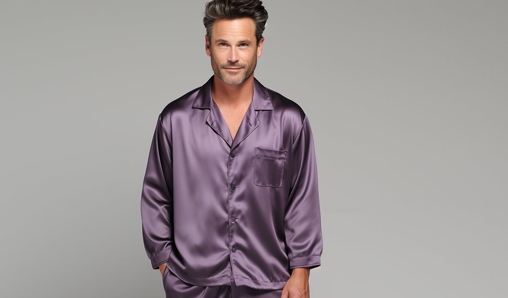 silk pajamas for dads
