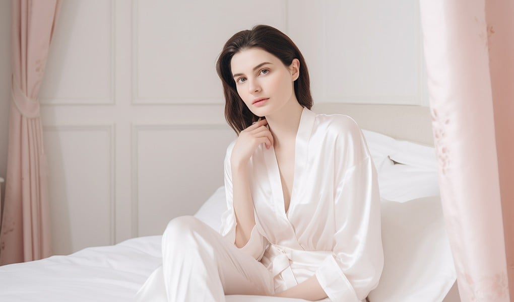 silk pajamas