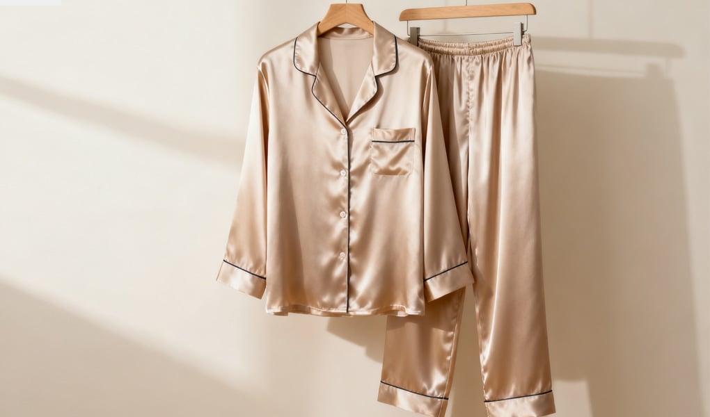 silk pajamas