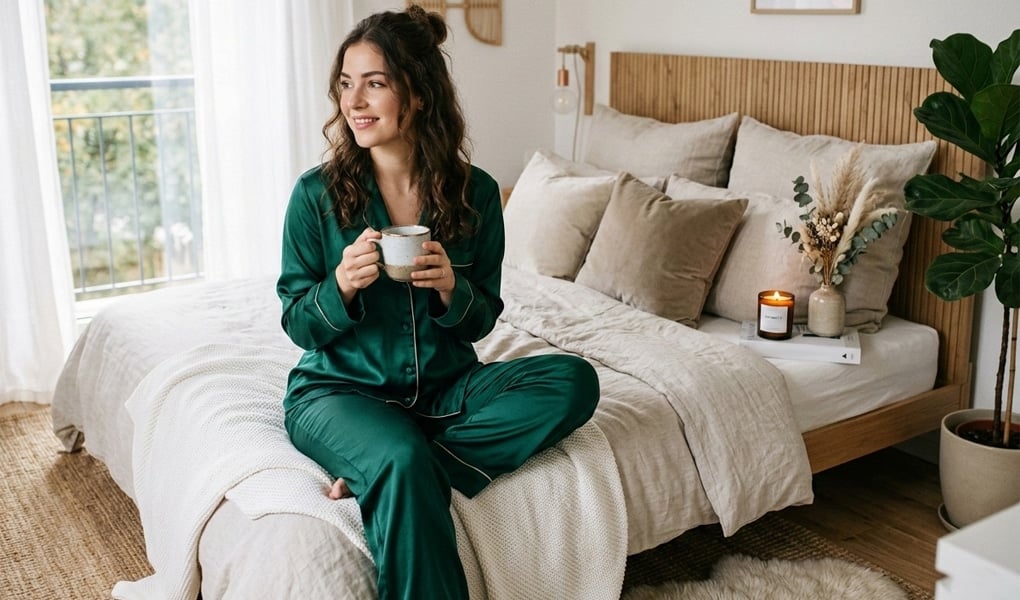 decoding premium silk pajamas