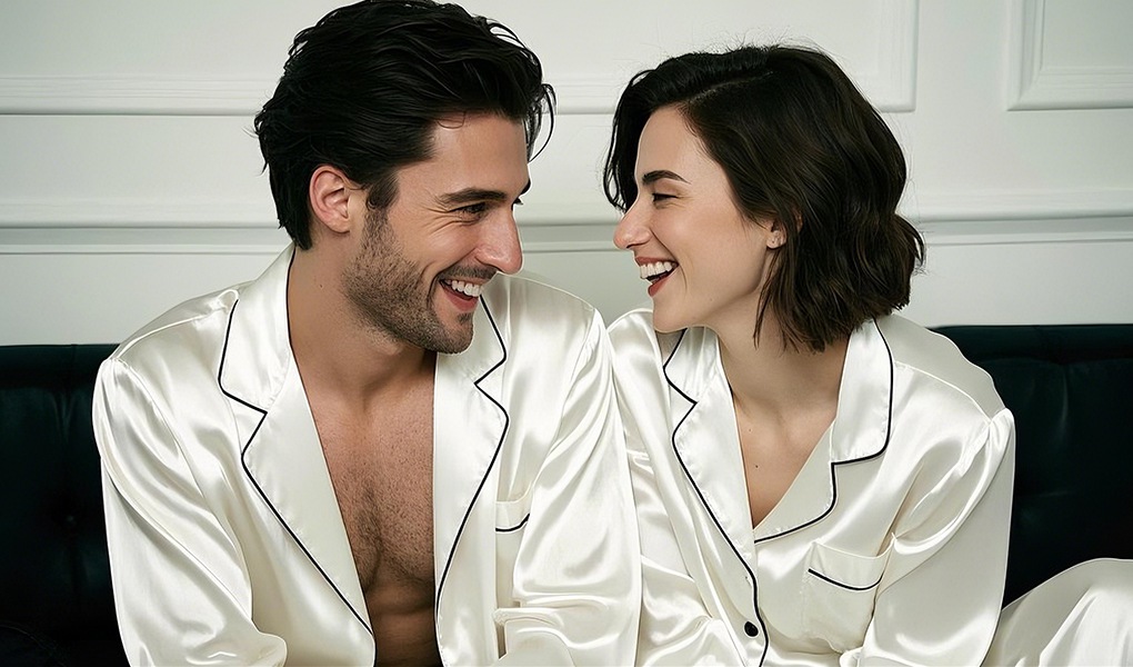 silk pajamas