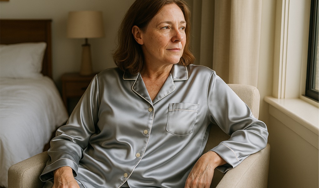 silk pajamas for healthier skin