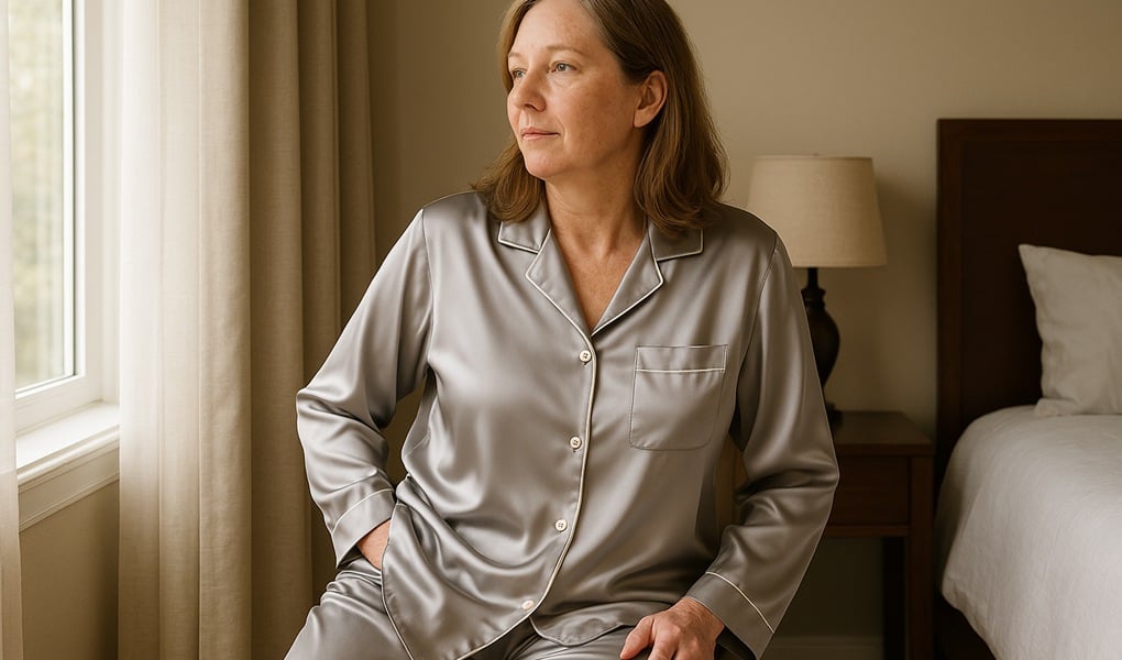 silk pajamas