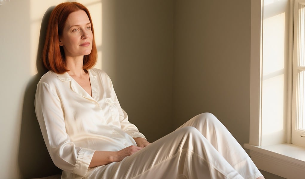 silk pajamas