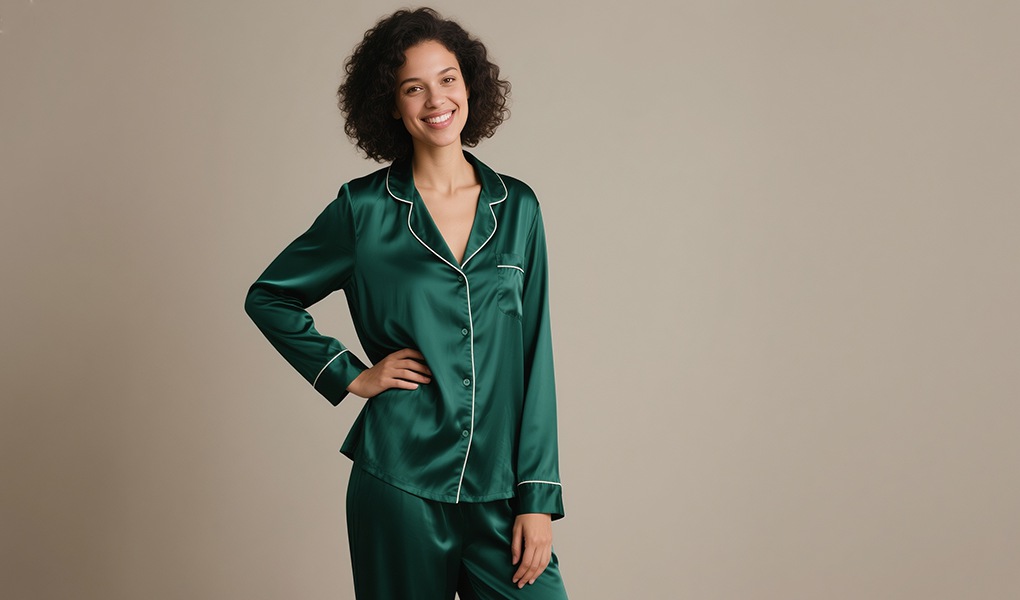 silk pajamas