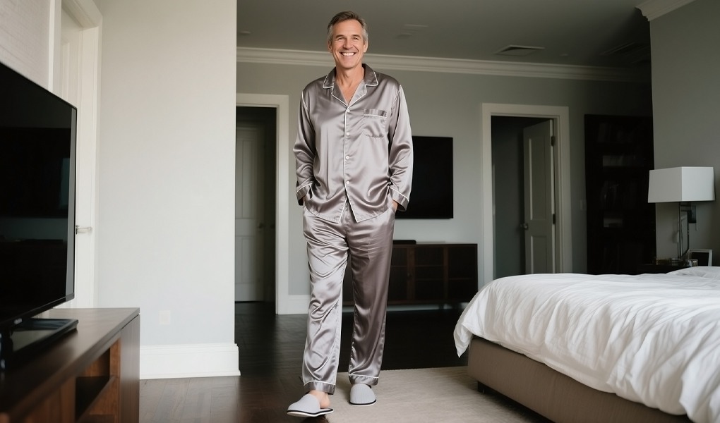 silk pajamas