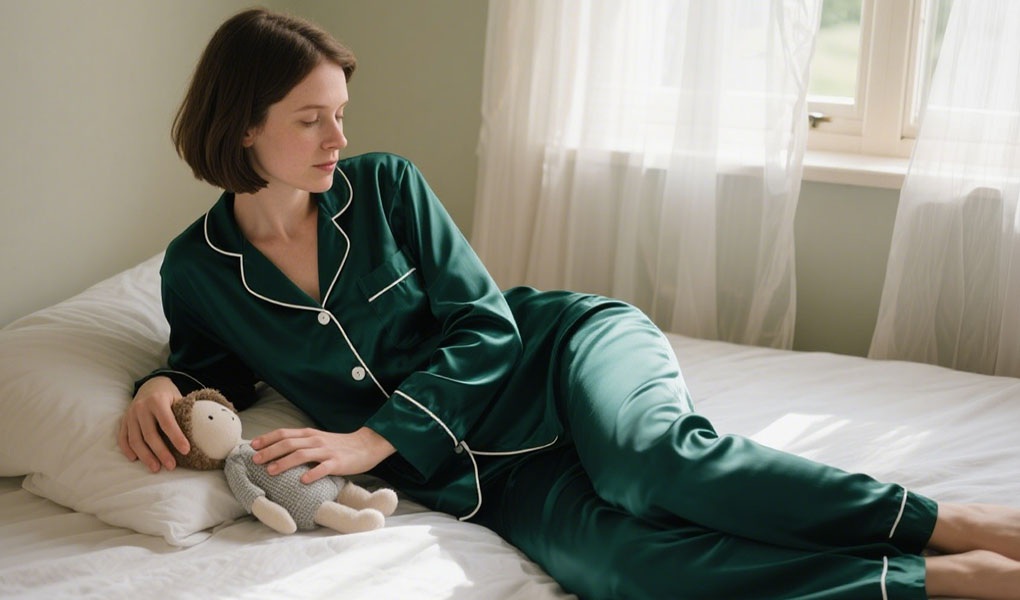 silk pajamas
