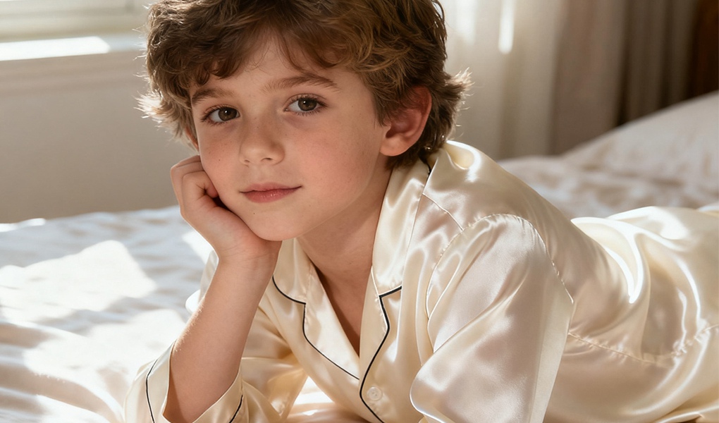 silk pajamas for children
